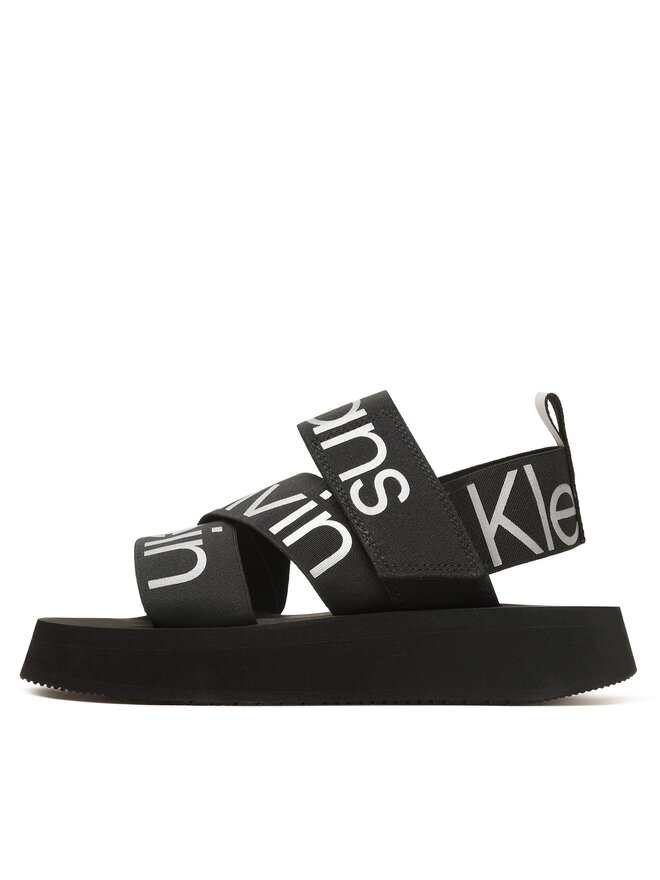 Calvin Klein Jeans Sandalen Calvin Klein Jeans Prefersato Sandal Webb YW0YW01071 Schwarz