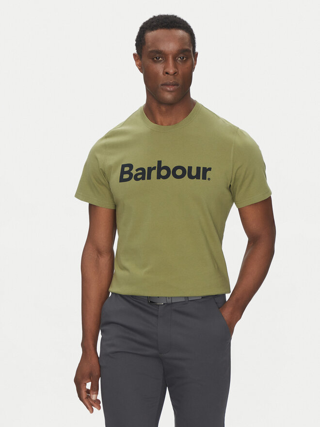 Barbour Barbour Marškinėliai Logo MTS0531OL39 Žalia Tailored Fit
