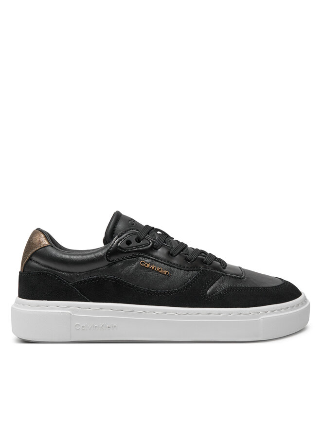 Calvin Klein Сникърси Calvin Klein Cupsole Lace Up W/Ml Mix M HW0HW02114 Черен