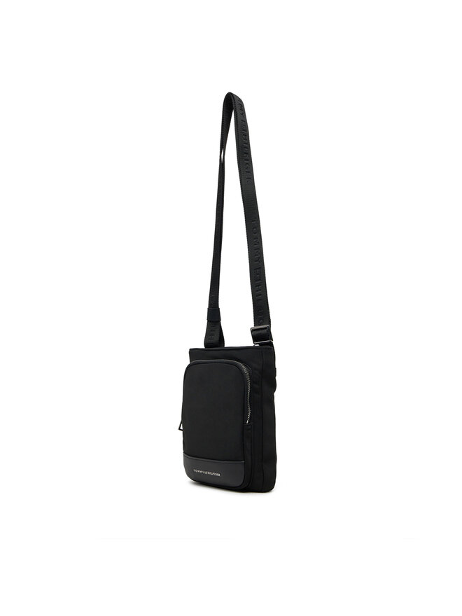 Tommy Hilfiger Мъжка чантичка Tommy Hilfiger Th Business Nylon Mini Crossover AM0AM13193 Черен