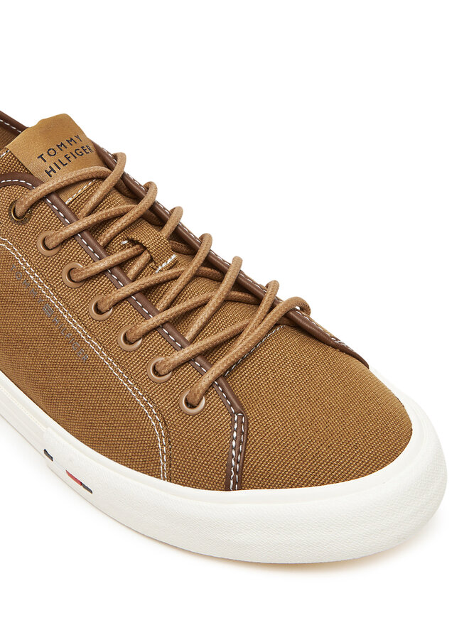 Tommy Hilfiger Πάνινα παπούτσια Tommy Hilfiger Hi Vulc Street Canvas FM0FM05515 Καφέ