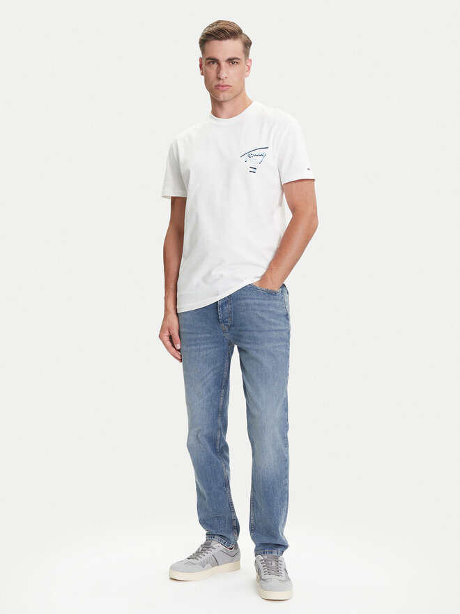 Tommy Jeans Tommy Jeans T-Shirt Signature City DM0DM21934 Weiß Regular Fit
