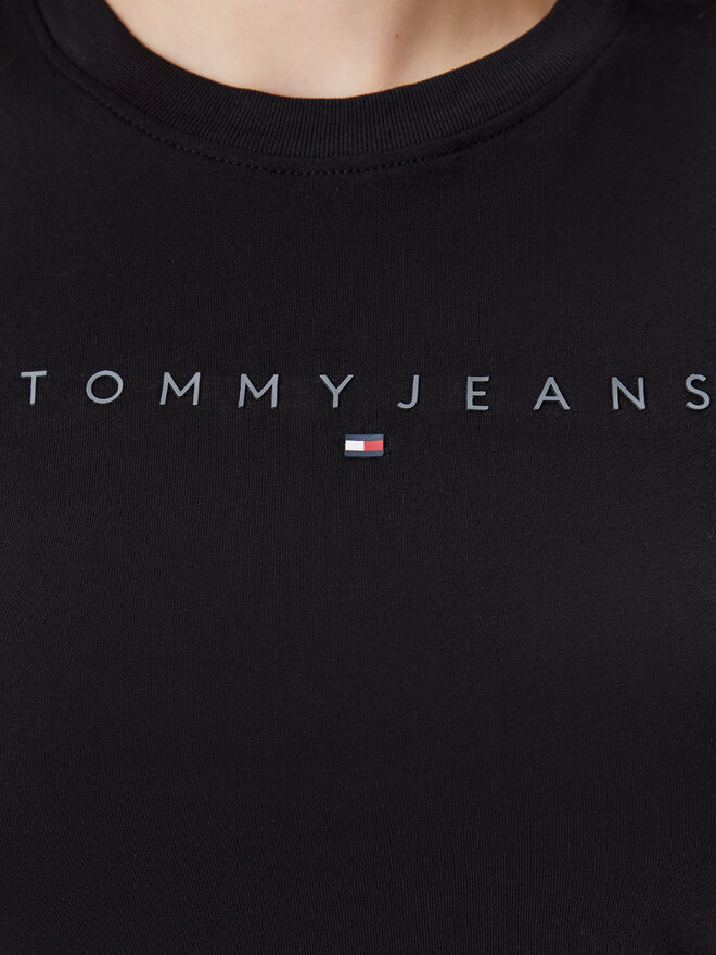 Tommy Jeans Tommy Jeans Футболка Tonal Linear DW0DW20315 Чорний Slim Fit