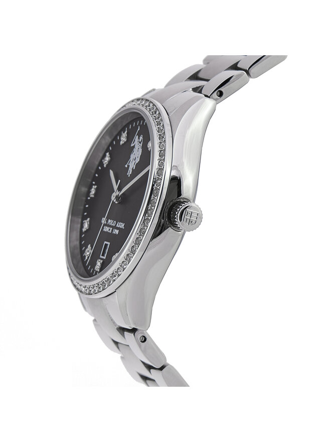 U.S. Polo Assn. Ρολόι U.S. Polo Assn. Colette USP8316BK Ασημί