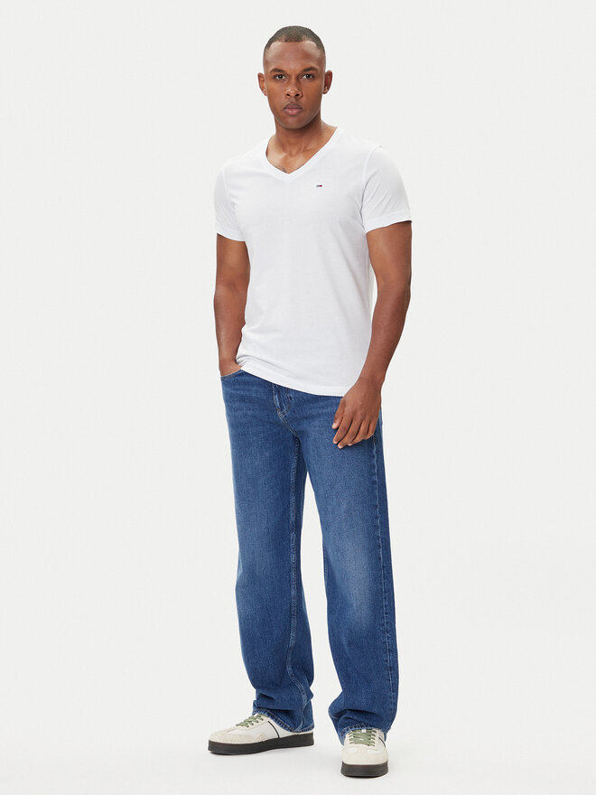 Tommy Jeans Tommy Jeans T-Shirt DM0DM04410 Weiß Regular Fit