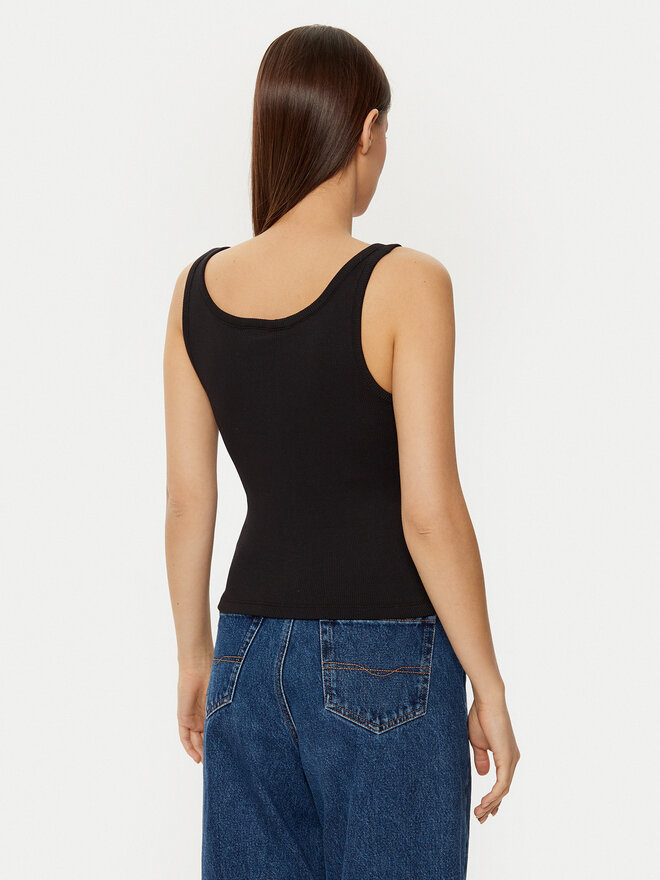 Tommy Jeans Tommy Jeans Τοπ DW0DW19492 Μαύρο Slim Fit