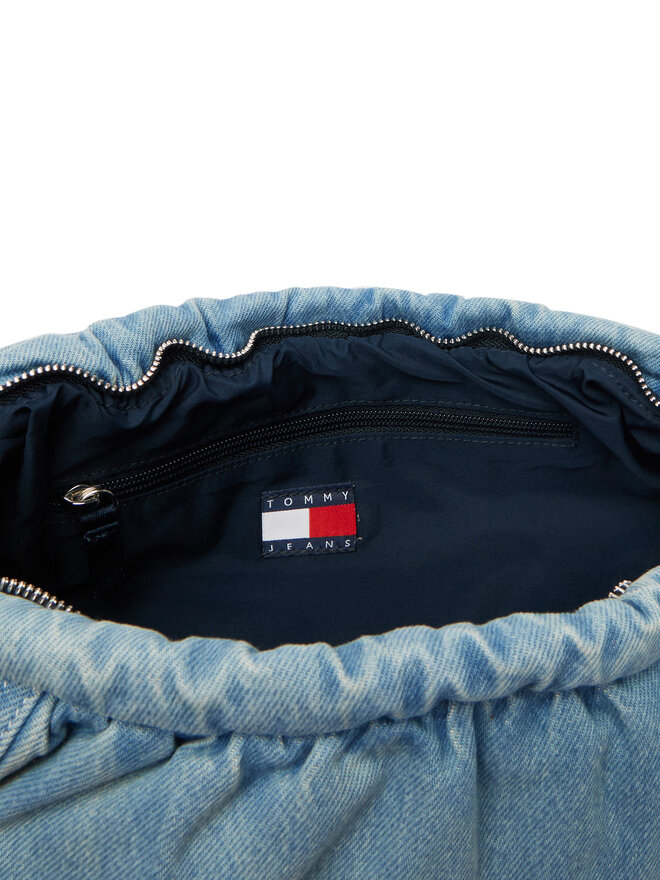 Tommy Hilfiger Handtasche Tommy Hilfiger Tjw Icon Charms Denim Hobo AW0AW19259 Blau