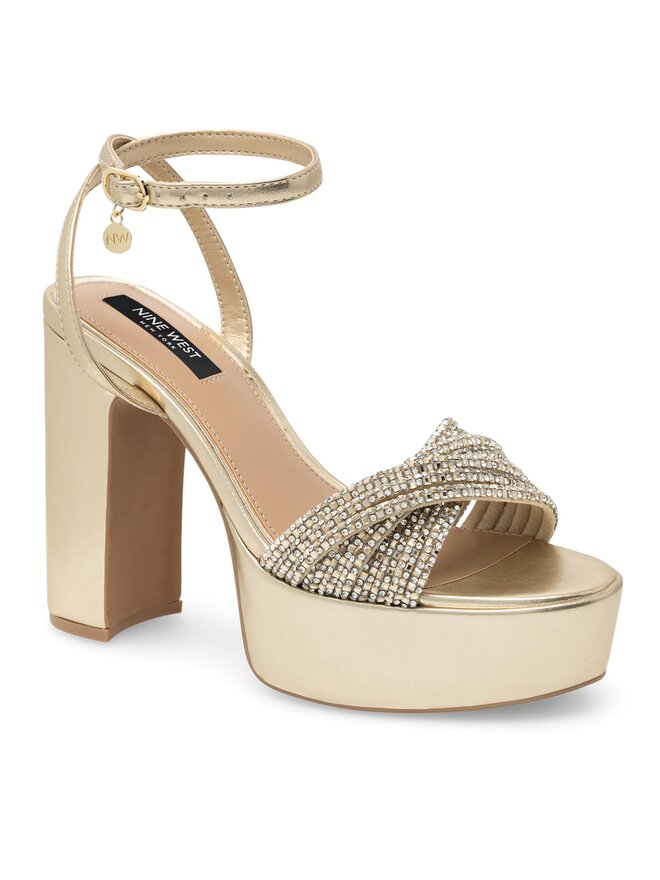 Nine West Sandály Nine West WFA2736-1 Zlatá