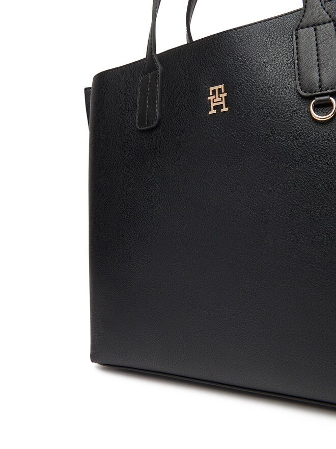Tommy Hilfiger Τσάντα Tommy Hilfiger Th Distinct Satchel AW0AW17463 Μαύρο