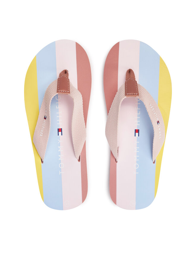 Tommy Hilfiger Zehentrenner Tommy Hilfiger Flip Flop T3A8-33293-0058 S Bunt