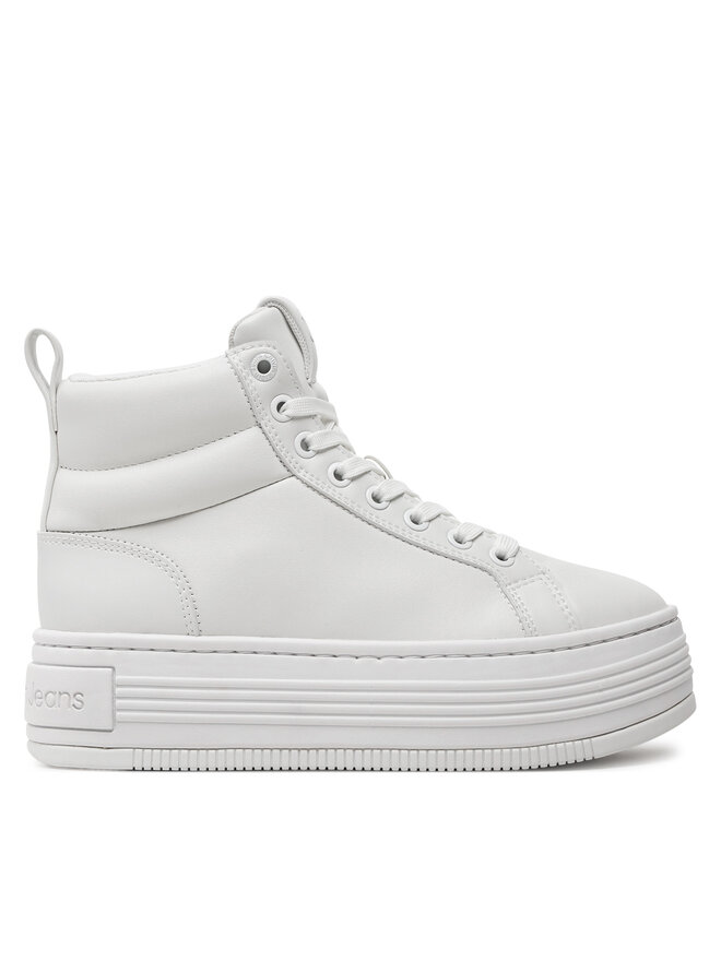 Calvin Klein Sneakers Calvin Klein Bold Platf Mid Oh Mg Lth YW0YW01583 Bianco