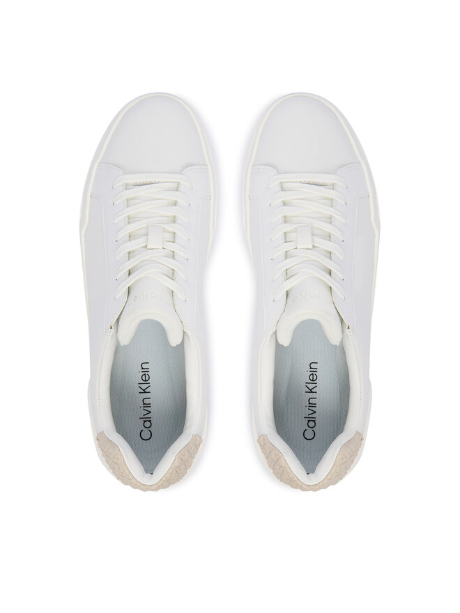 Calvin Klein Αθλητικά Calvin Klein Chunky Cupsole Laceup Lth Bt Aop HM0HM02070 Λευκό