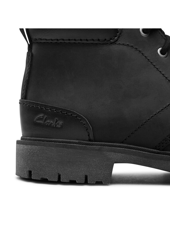 Clarks Schnürstiefeletten Clarks Rossdale Mid 261734547 Schwarz