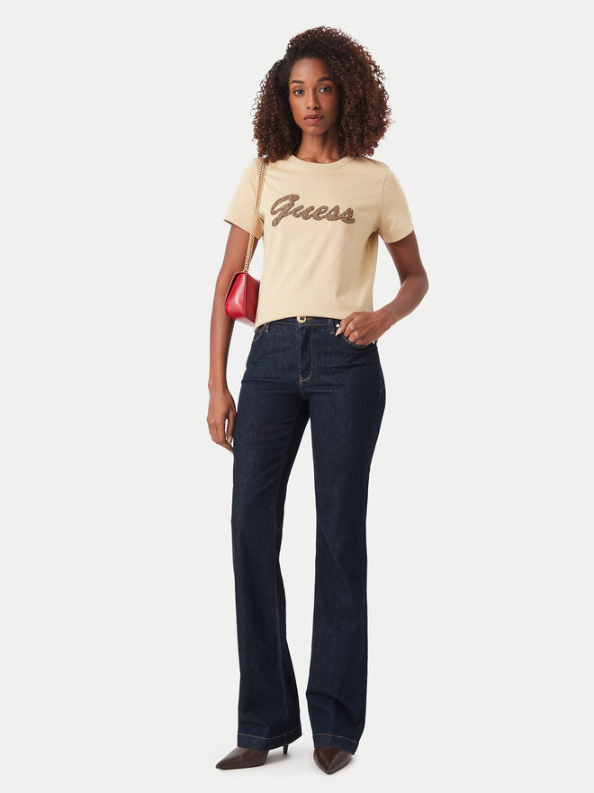 Guess Guess T-Shirt W6YI29 K4348 Beige Regular Fit