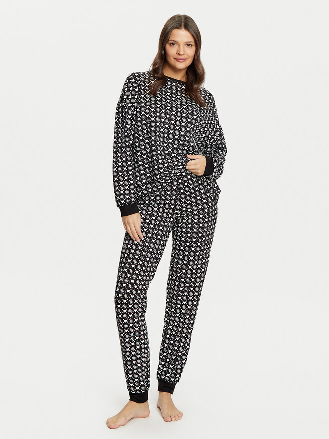 Guess Guess Πιτζάμα O5RX09 KCMB2 Μαύρο Regular Fit