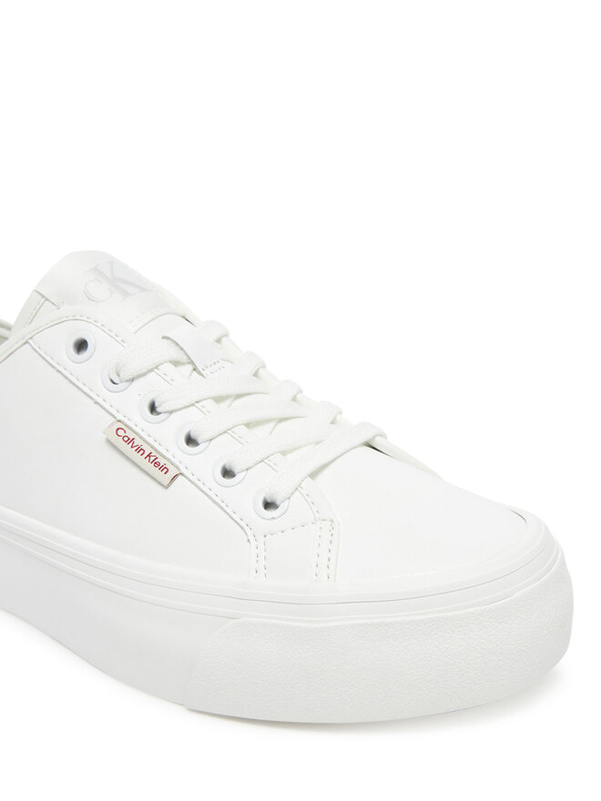 Calvin Klein Jeans Sportcipők Calvin Klein Jeans Vulc Flatform Lth YW0YW01886 Fehér