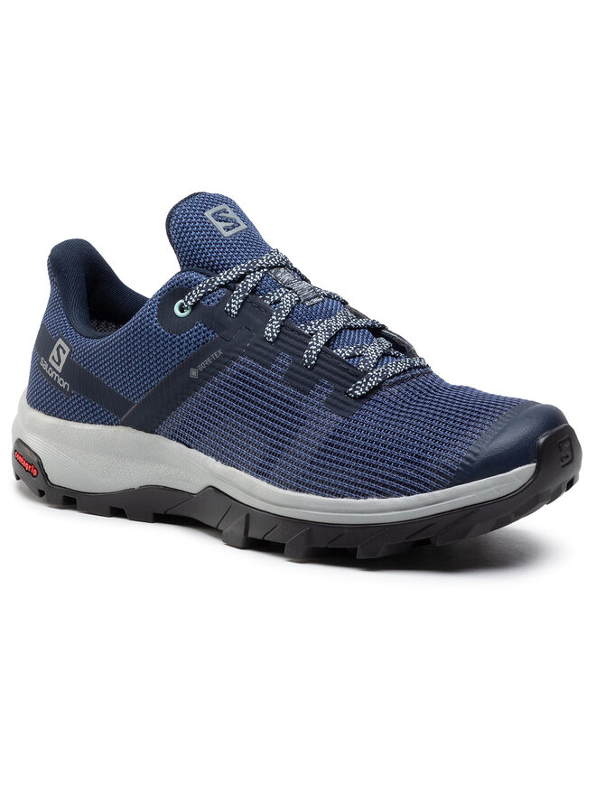 Chaussures de trekking Salomon Outline Prism Gtx W GORE TEX 411214 20 M0 Bleu marine chaussures