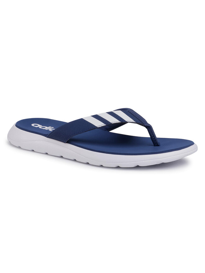 Adidas navy blue flip flops online