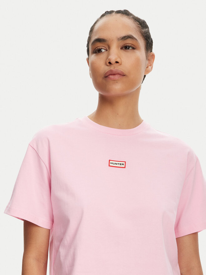 Hunter Hunter T-shirt Abby HARW0059251 Ružičasta Boxy Fit