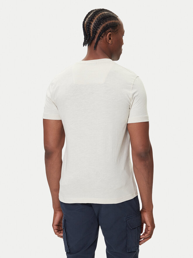 Aeronautica Militare Aeronautica Militare Camiseta 252TS2472UJ00708 Écru Regular Fit