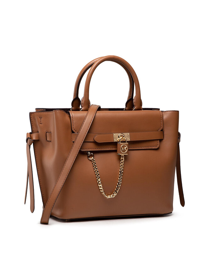 Handtasche MICHAEL Michael Kors Hamilton Legacy 30F1G9HS9L Braun eschuhe