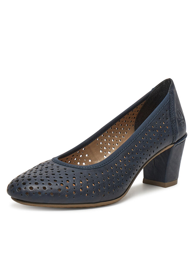 Rieker Pantofi pumps Rieker 41057-14 Bleumarin