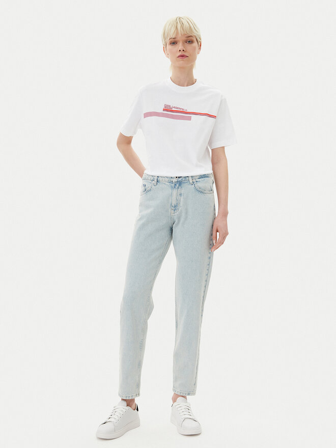 Karl Lagerfeld Jeans Karl Lagerfeld Jeans T-Shirt A2W17032 Weiß Relaxed Fit