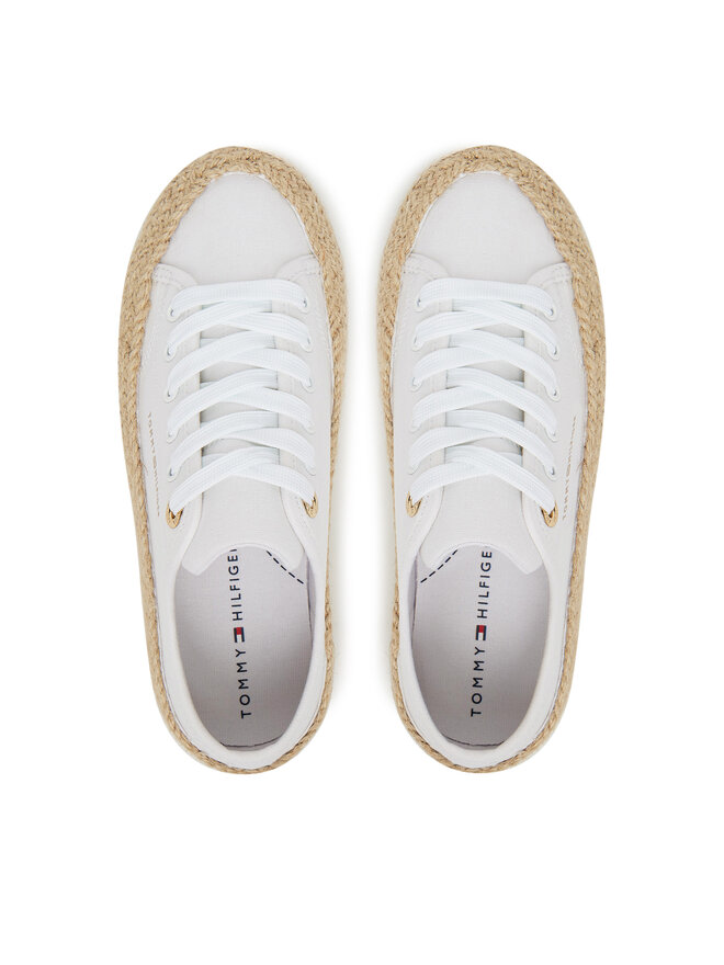 Tommy Hilfiger Espadrile Tommy Hilfiger T3A9-33732-0890100 Alb