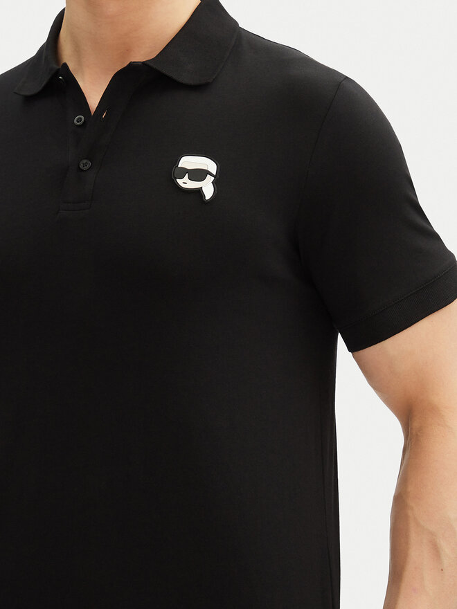 KARL LAGERFELD KARL LAGERFELD Poloshirt 745710 500224 Schwarz Regular Fit
