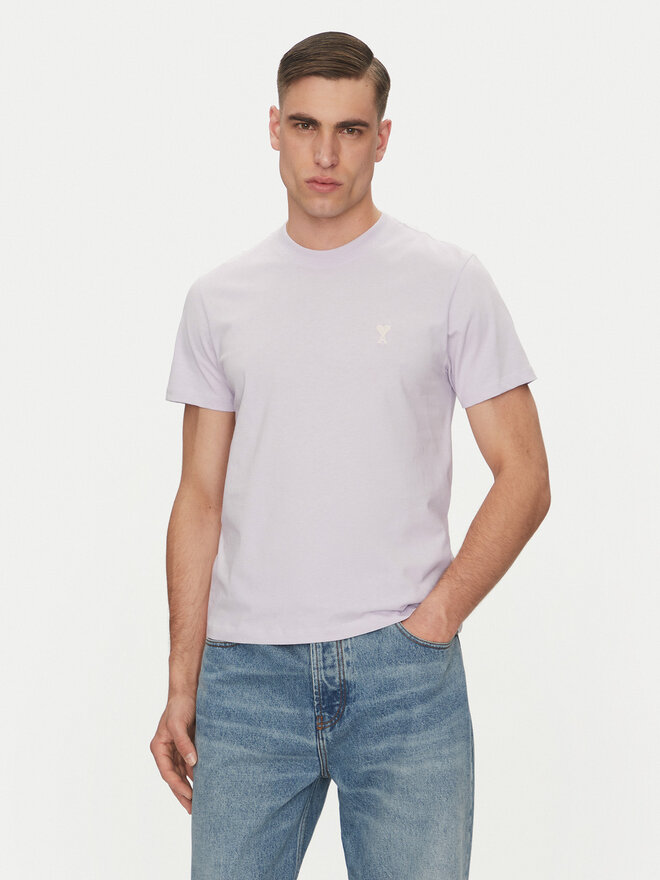 AMI PARIS AMI PARIS Camiseta HTS060.724 Violeta Regular Fit