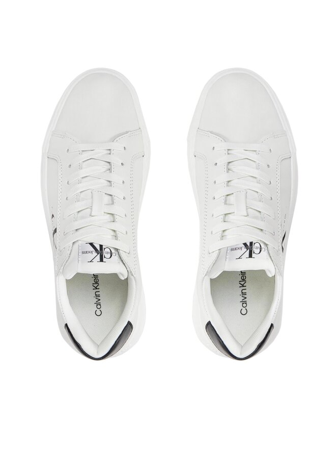 Calvin Klein Jeans Sneakersy Calvin Klein Jeans Chunky Cupsole Laceup Mon Lth Wn YW0YW00823 Biały