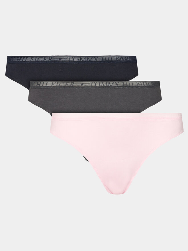 Tommy Hilfiger Tommy Hilfiger Komplektas: 3 siaurikių poros UW0UW04890 Spalvota