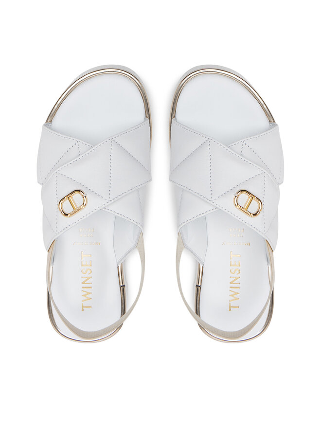 TWINSET Σανδάλια TWINSET 251GCJ044 M Λευκό