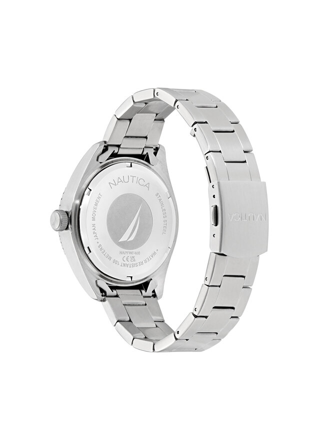 Nautica Pulkstenis Nautica Finn World NAPFWF408 Sudraba