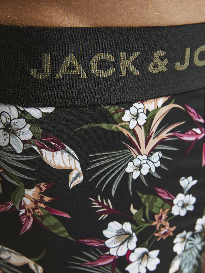 Jack&Jones Jack&Jones Набір з 3 пар боксерів Flower 12194284 Чорний