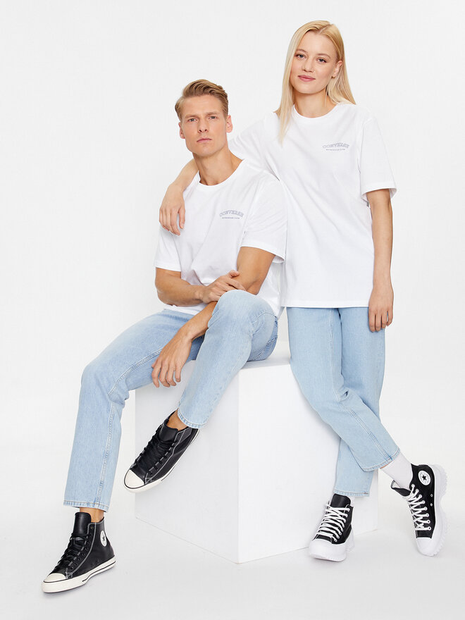 Converse Converse Футболка Gf Retro Chuck Graphic Tee 2 10025913-A01 Білий Regular Fit
