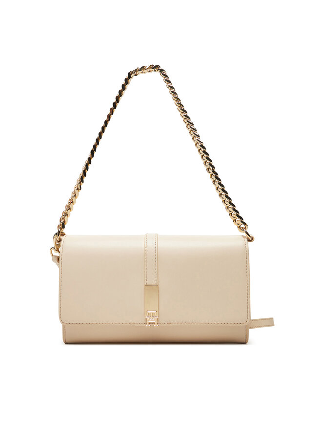 Tommy Hilfiger Bolso Tommy Hilfiger Th Heritage Conv Crossover Chain AW0AW17223 Écru