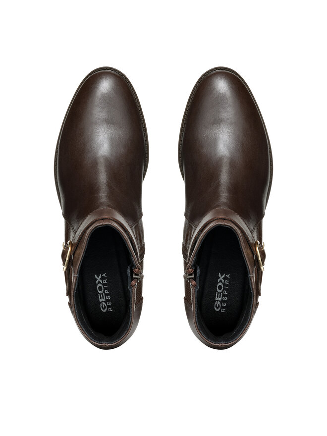 Geox Polokozačky Geox D Felicity D46G1A 04304 C6021 Hnědá