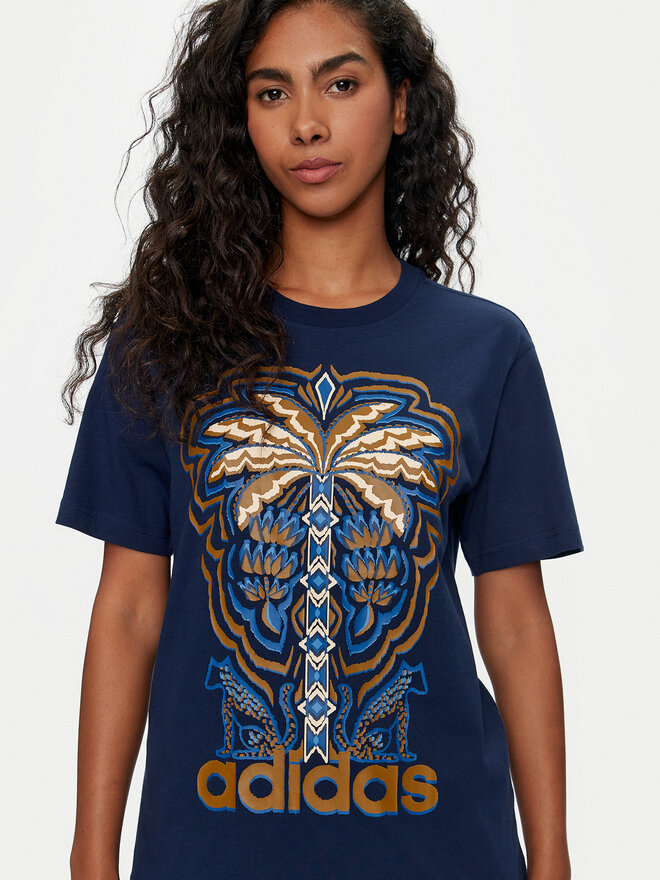adidas adidas Marškinėliai FARM Rio Graphic IV9758 Tamsiai mėlyna Regular Fit