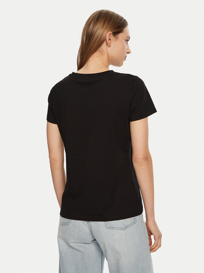 Guess Guess Marškinėliai V5RI16 J1314 Juoda Shirt Fit