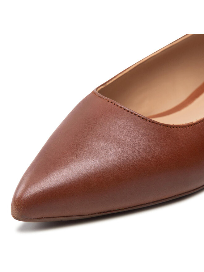 LAUREN RALPH LAUREN Baleriny Lauren Ralph Lauren Londyn 802862706002 Brązowy