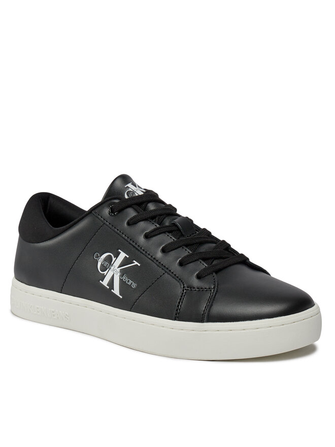 Calvin Klein Jeans Sneakers Calvin Klein Jeans Classic Cupsole Low Laceup Lth YM0YM00864 Negru