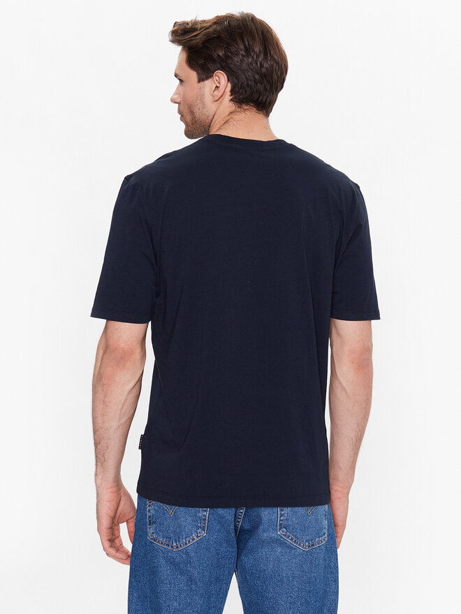 Sisley Sisley Majica 3I1XS101J Mornarsko modra Regular Fit