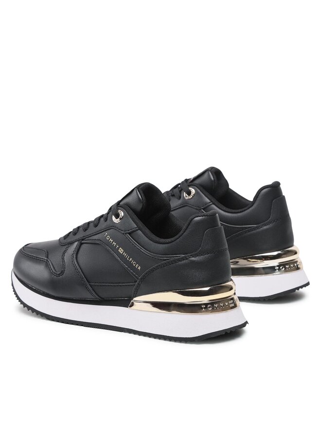 Tommy Hilfiger Sneakersy Tommy Hilfiger Elevated Feminine Leather Runner FW0FW07108 Čierna