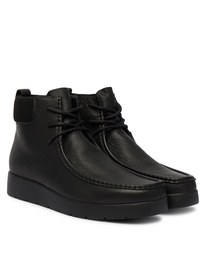 Calvin Klein Schnürschuhe Calvin Klein Hybrid City Lug Mid Boot F Lth HM0HM02260 Schwarz