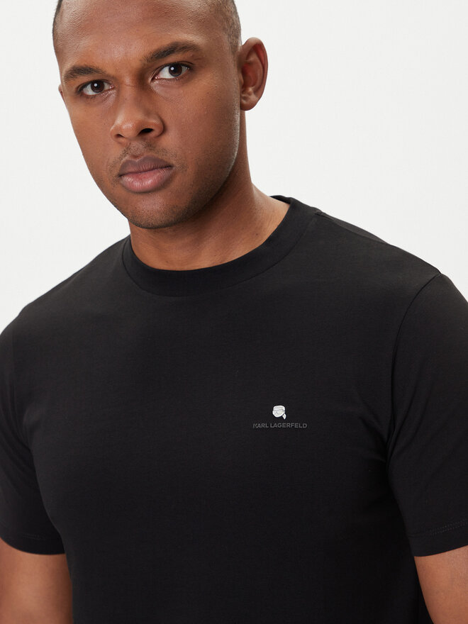 KARL LAGERFELD KARL LAGERFELD Camiseta 755053 554235 Negro Regular Fit