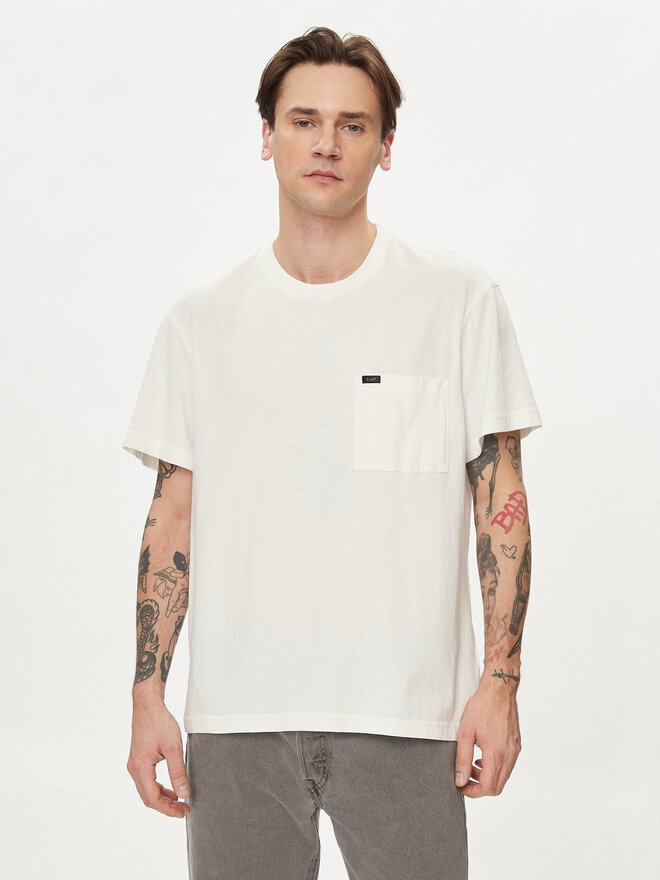 Lee Lee Majica 112342986 Écru Regular Fit