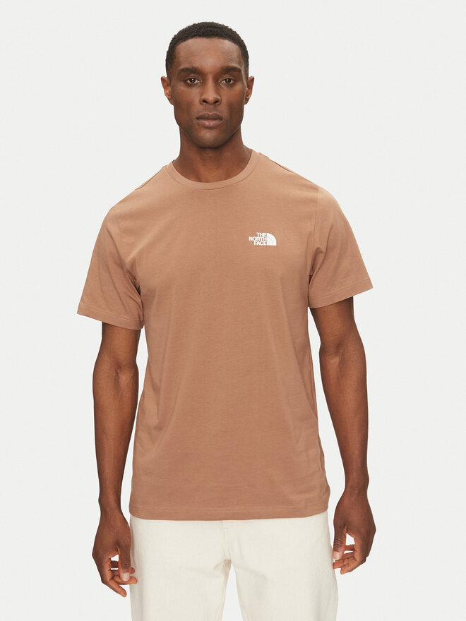 The North Face The North Face Majica Simple Dome NF0A87NG Rjava Regular Fit