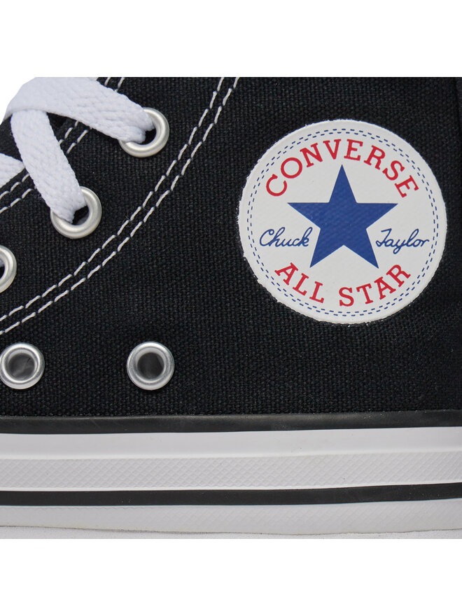 Converse Кецове Converse Chuck Taylor All Star Lift Platform High Top Little Kids 372859C Черен