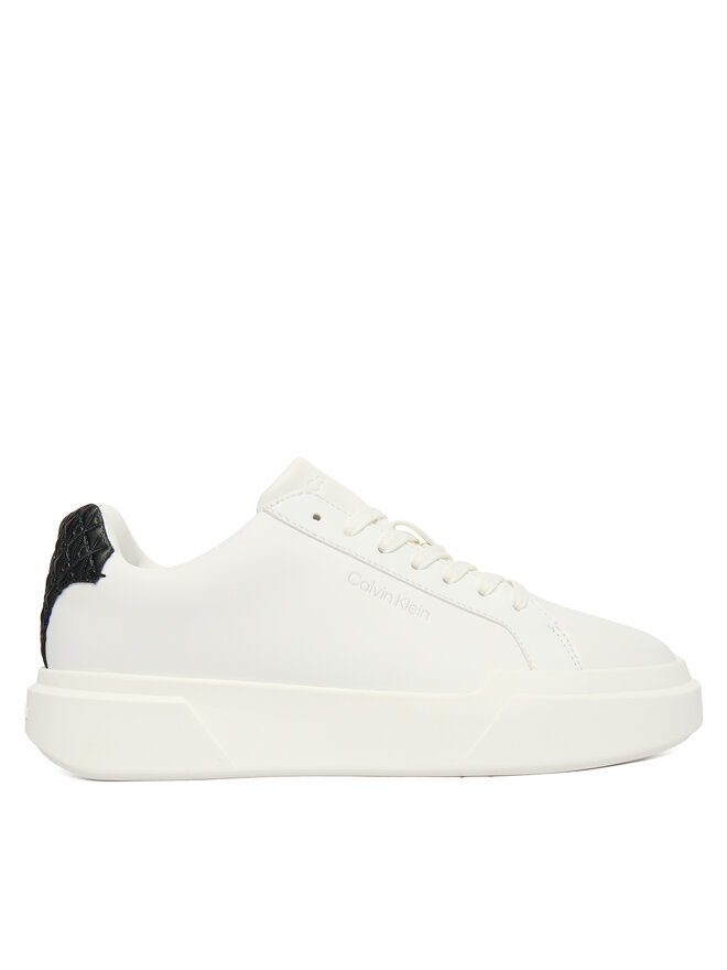Calvin Klein Sportcipők Calvin Klein Chunky Cupsole Laceup Lth Bt Aop YW0YW02036 Fehér